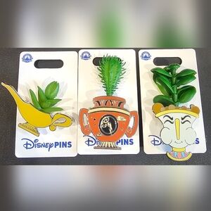Lot of DISNEY PINS.Muses HERCULES pin, Beauty And The Beast Chip Pin,alladin Pin